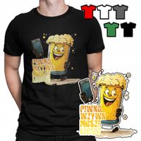 KOSZULKA T-SHIRT MĘSKI WZORY WYBÓR - PIWO ALKOHOL SZWAGIER PREZENT - XS