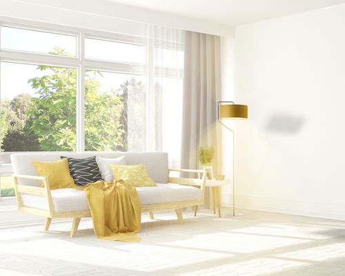 Modna lampa podłogowa TESALLIA z włącznikiem nożnym na Arena.pl