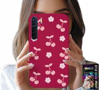 ETUI DO OPPO A91 - WISIENKI, WIŚNIE NA BORDOWYM TLE + FOLIA