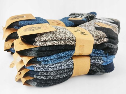 ALPAKA 3X GRUBE CIEPŁE BEZUCISKOWE skarpety 40-43 Wełniane Zimowe Termo na Arena.pl