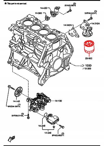 FILTR OLEJU SILNIKA ORYGINALNY MAZDA 2 3 6 CX-3 CX-30 CX-5 MX-5 na Arena.pl