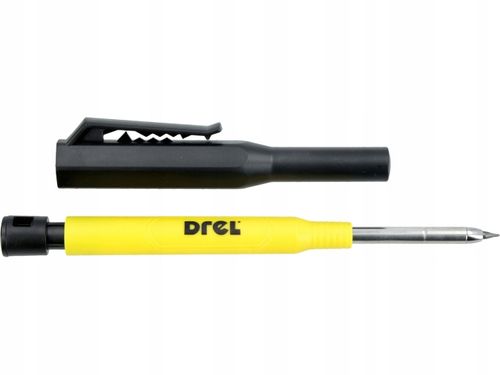 Ołówek stolarski automatyczny rysik budowlany + temperówka + 12szt wkładów na Arena.pl