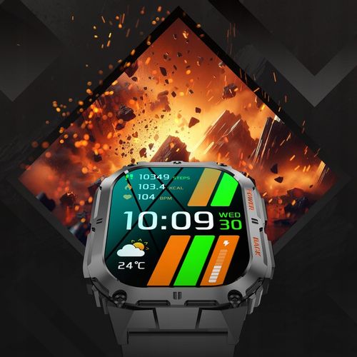 SMARTWATCH ZEGAREK MĘSKI MENU POLSKIE SPORT PULS ROZMOWY SMART WATCH AMOLED na Arena.pl