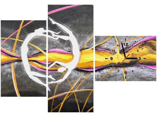 100CM 70CM ZEGAR 3 ELEM WIRUJĄCE POSTACIE ŚCIENNY OBRAZ na Arena.pl