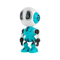 Robot VOICE BLUE mówi powtarza świeci Rebel