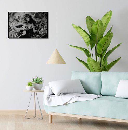 Plakat 60x40cm Młoda Gitarzystka na Arena.pl