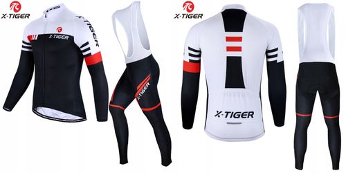 STRÓJ ROWEROWY MĘSKI X-TIGER GETRY ŻEL KOSZULKA na Arena.pl