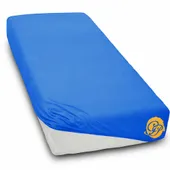 Prześcieradło frotte 200x220cm NIEBIESKI