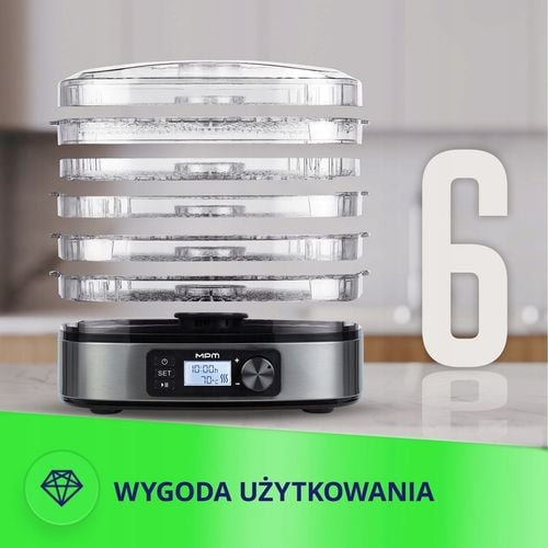 Suszarka do grzybów warzyw owoców mocna 5 sit MPM MSG-12 na Arena.pl