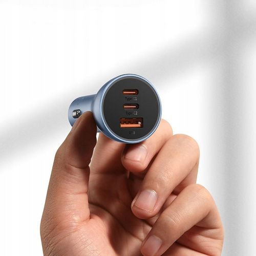 BASEUS ŁADOWARKA SAMOCHODOWA MOCNA SZYBKA 1xUSB 2xUSB-C 65W QC 4.0+ PD AFC na Arena.pl