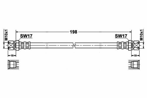 Opel Vectra B Zestaw Przewodów Hamulcowych Teflonowych W Oplocie Stalowym na Arena.pl