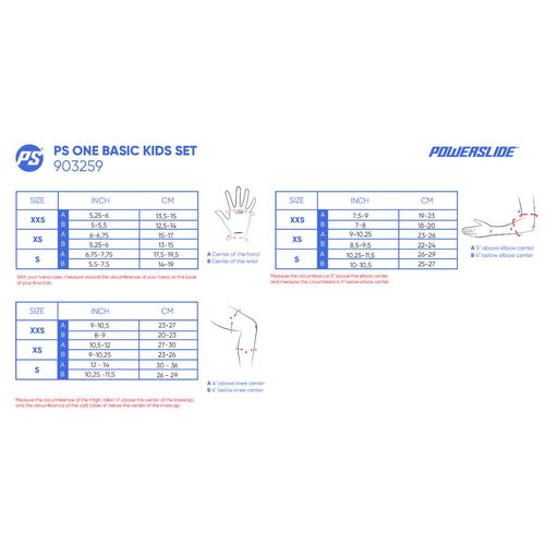 Zestaw ochraniaczy Powerslide One Basic Kids Set XXS na Arena.pl