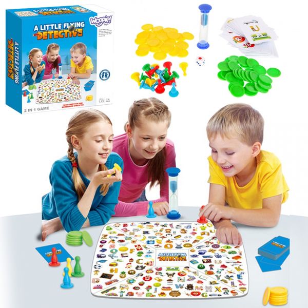 WOOPIE Gra Planszowa 2w1 Mały Detektyw + Chińczyk zdjęcie 4