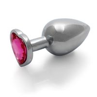 heart gem butt plug   large