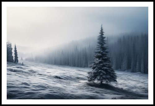 Plakat 86,4x56,8cm Samotna Choinka na Arena.pl