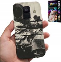 ETUI DO SAMSUNG A6 2018 - CZOŁG POJAZDY WOJSKOWE MILITARIA + SZKŁO