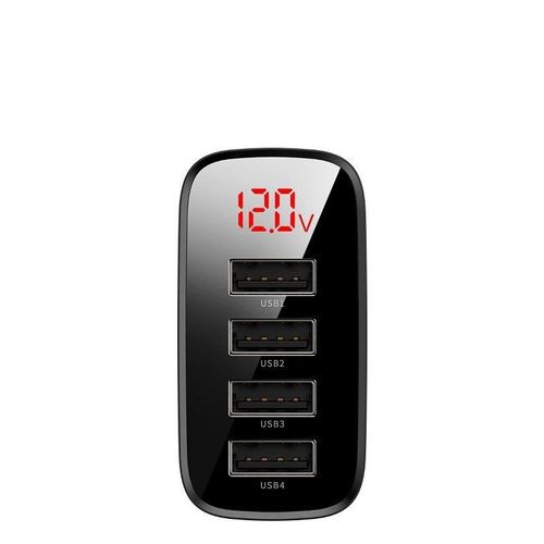 BASEUS MIRROR LED 4-PORT NETWORK CHARGER BLACK na Arena.pl