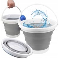 WIADERKO TURYSTYCZNE NA PLAŻE SKŁADANE DO PIASKU SILIKONOWE 5L WIADRO