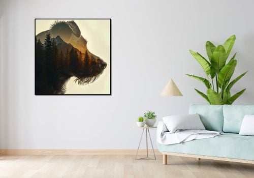 Plakat 100x100cm Psi Duch Lasu na Arena.pl