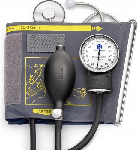 CIŚNIENIOMIERZ MECHANICZNY + STETOSKOP + MANKIET NA RAMIĘ ZESTAW LD LD71 na Arena.pl