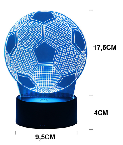Lampka 3D piłka na Arena.pl