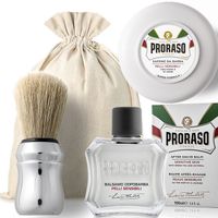 Zestaw prezentowy Proraso do golenia - mydło, pędzel i balsam dla mężczyzny
