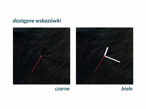 ZEGAR SZKLANY KWADRATOWY - Futro na Arena.pl