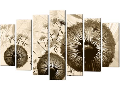 Obraz Dmuchawce w beżu 140x80 płótno na Arena.pl