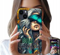 ETUI DO IPHONE 14 - ANTI SOCIAL, BUTTERFLY, MOTYLEK, KOBIECE