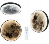 Plafon Wobako MOON LED księżycowy design ring pilot ściemniacz 50cm