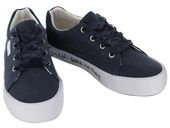 SOCCX Trampki damskie - Lekkie sznurowane - rozmiar 36 - Granatowy materiał