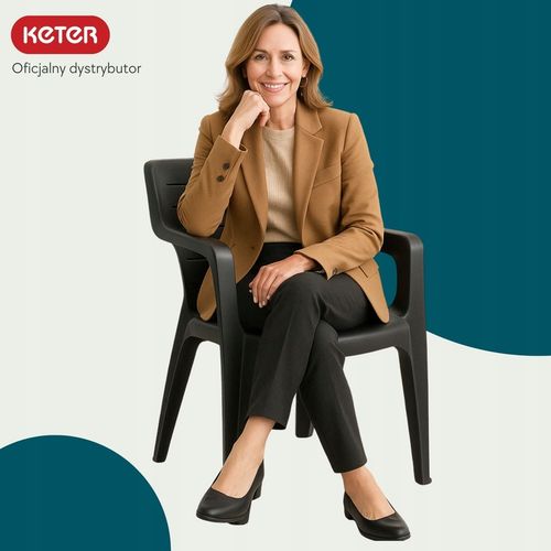 Allibert Krzesło ogrodowe Bilbao lowback chair graphite na Arena.pl