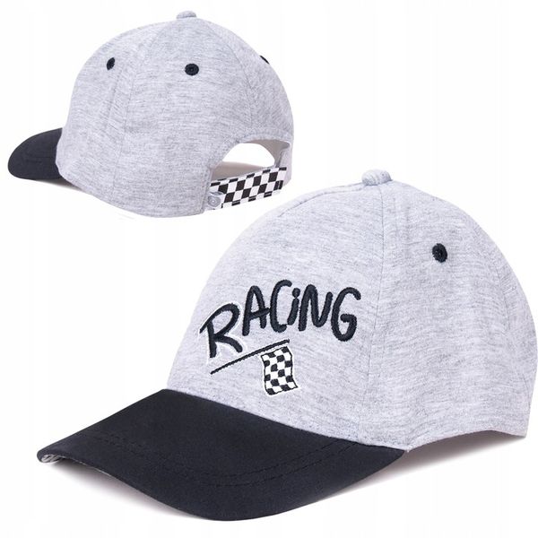 CZAPKA czapeczka Z DASZKIEM racing 1-3L 46-50cm zdjęcie 1