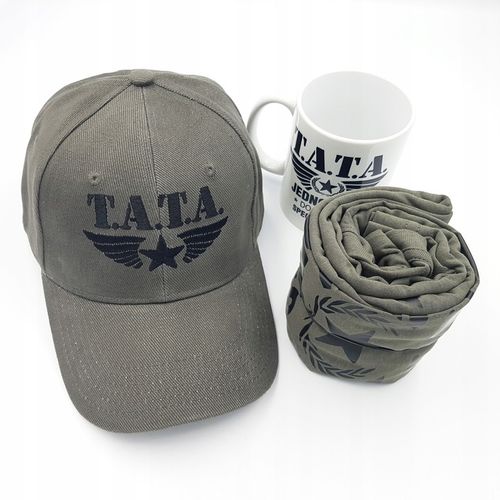 Dla taty ojca super zestaw koszulka kubek czapka w pudełku gotowy prezent na Arena.pl