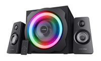 GŁOŚNIKI KOMPUTEROWE 2.1 PODŚWIETLENIE LED RGB SUBWOOFER Z PILOTEM