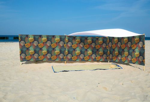 PARAWAN PLAŻOWY Małe drzewa z indywidualnym napisem 5 PANELI 50.5 na Arena.pl