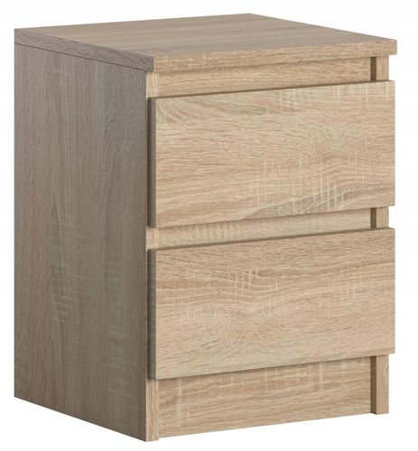 Szafka Nocna Do Sypialni 2 Szuflady Stolik Do Łóżka Pari 2 Dąb Sonoma na Arena.pl