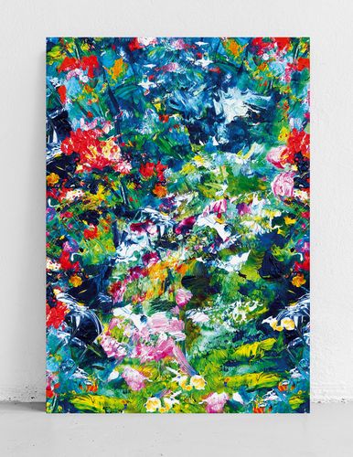 Obraz na płótnie abstrakcja malarska 80x120 cm na Arena.pl