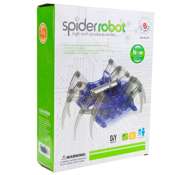 ROBOT SOLARNY PAJĄK MODEL DO SKŁADANIA EDUKACYJNY POJAZDY SOLARNE ROBOTY zdjęcie 2