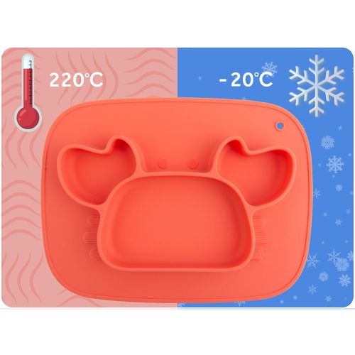 Talerzyk dla dzieci silikonowy do karmienia krab Ricokids na Arena.pl