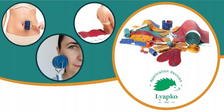 Aplikator LYAPKO WAŁEK do masażu z igłami uniwersalny GRANATOWY zdjęcie 7