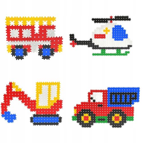 KLOCKI KONSTRUKCYJNE MINI WAFLE Meli Minis Pastel 1200 El PUZZLE MOZAIKA na Arena.pl