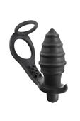 Prostate Stimulator Cockring Plug Ap071 Black