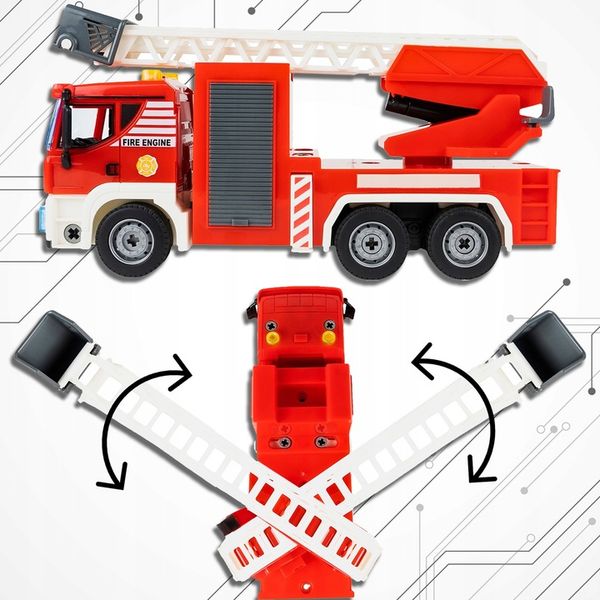 WÓŻ STRAŻACKI AUTO DO MONTAŻU STRAŻ POŻARNA 95 EL ŚWIATŁO DŹWIĘK WALIZKA zdjęcie 16