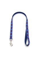 A-475 PEJCZ, KRÓTKA SMYCZ DLA PSA TAŚMA ROMB 20mm/80cm Kolor - Granatowy