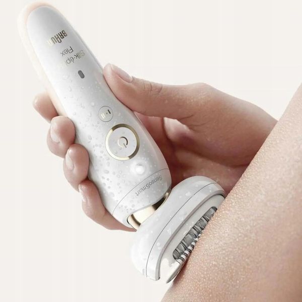 DEPILATOR BRAUN SILK-epil 9 FLEX RUCHOMA GŁOWICA 3D + 3 NASADKI + ETUI zdjęcie 7