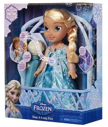 ŚPIEWAJĄCA ELSA Z MIKROFONEM KRAINA LODU WERSJA PL na Arena.pl