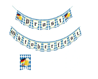 Baner Szyld Girlanda na Oktoberfest 150 cm Styl Bawarski