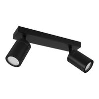 Hermetyczny plafon nowoczesny Tenor 04071 z reflektorkami czarny