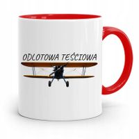 Kubek Czerwony Teściowej Odlotowa Teściowa Prezent Z Nadrukiem Ze Zdjęciem